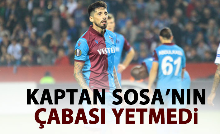 Kaptan Sosa'nın çabası yetmedi