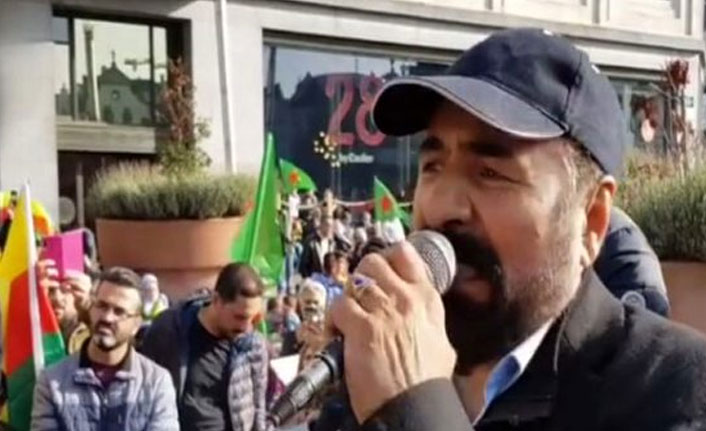 Şivan Perver, Brüksel'de PKK eylemine katıldı