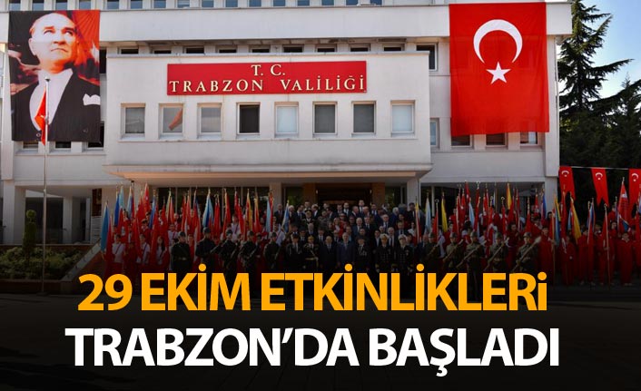 29 Ekim etkinlikleri Trabzon'da başladı