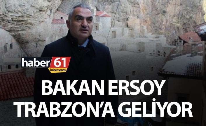 Bakan Mehmet Nuri Ersoy Trabzon'a geliyor