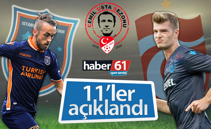 Trabzonspor’un Başakşehir kadrosu açıklandı