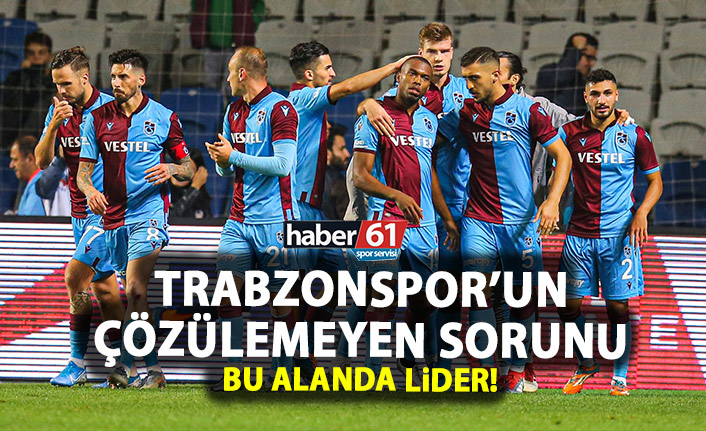 Trabzonspor’un çözülemeyen sorunu! Bu alanda lider!