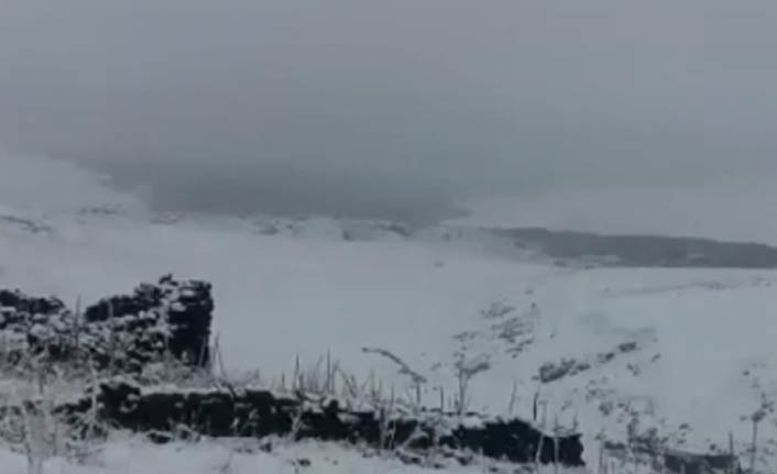 Yurda ilk kar düştü