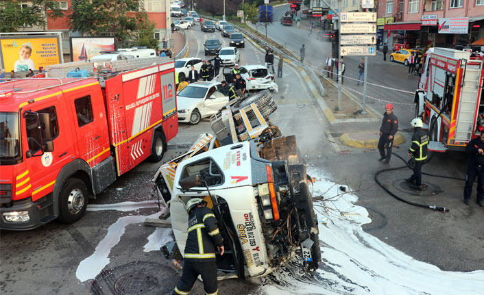 Vinç 4 otomobili biçti: 3 yaralı