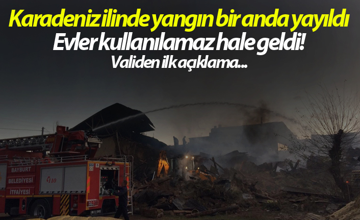 Karadeniz ilinde yangın bir anda yayıldı!
