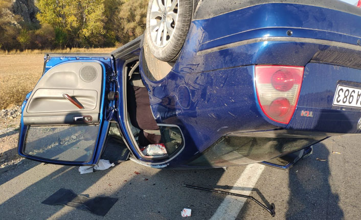 Konya'da Otomobil takla attı! 31 Ekim 2019