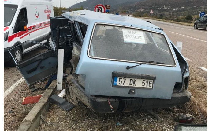 Boyabat'ta trafik kazası! 1 kişi hayatını kaybetti - 01 Kasım 2019