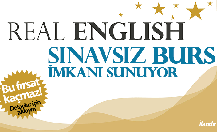 Real English'den Sınavsız Burs Fırsatı