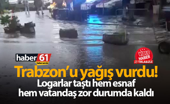 Trabzon'da sokaklar göle döndü! 01.11.2019
