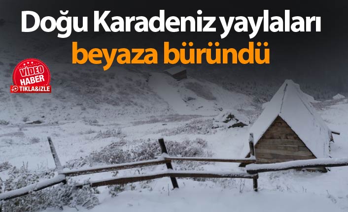 Kar Yağışı Doğu Karadeniz Yaylalarını Beyaza Bürüdü: Rize’den Ordu’ya Kış Döndü