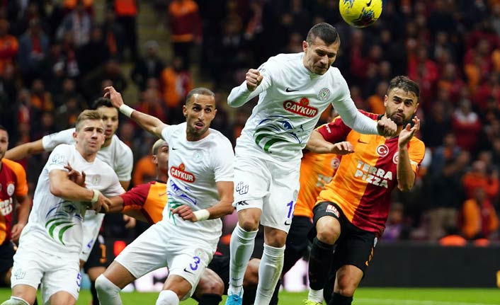 Galatasaray’dan rahat galibiyet: Rizespor’u 2-0 mağlup etti