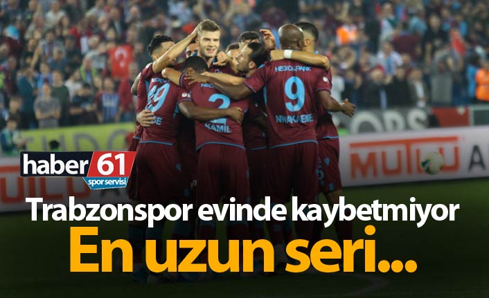 Trabzonspor evinde kaybetmiyor