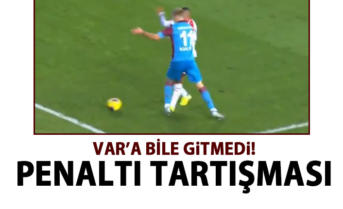 Trabzonspor - Göztepe maçında penaltı tartışması!