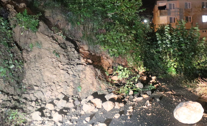 Yağış yine heyelan getirdi