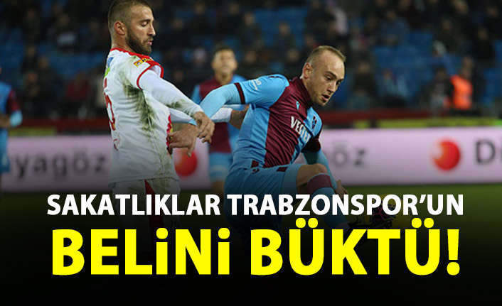 Aksilikler Trabzonspor'un belini büktü!