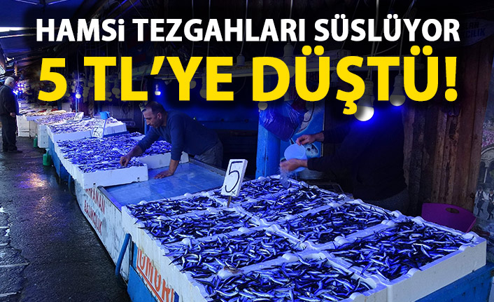 Hamsi tezgahları süslüyor