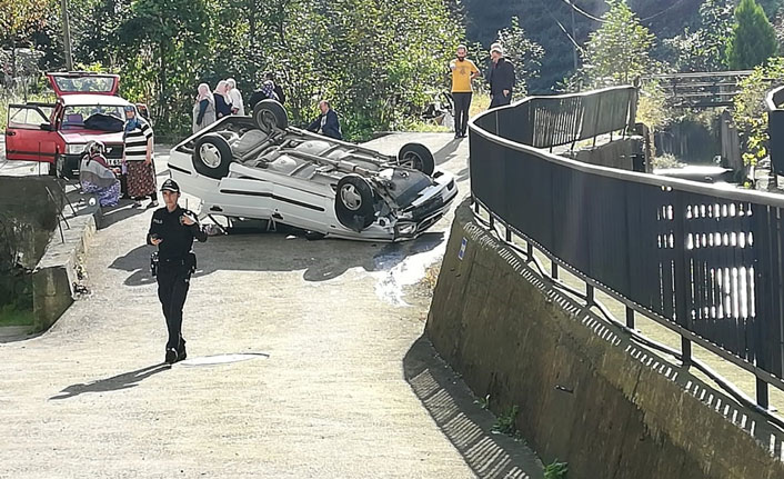 El frenini çekmeyi unutunca olanlar oldu!