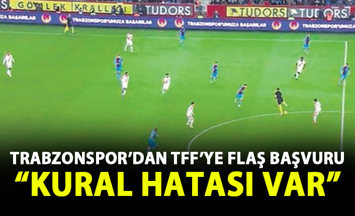 Trabzonspor TFF'ye başvurdu! Kural hatası var!