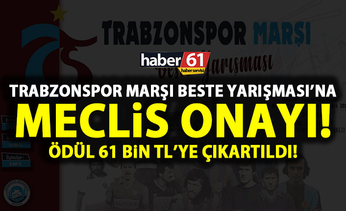 Trabzonspor Marşı Beste Yarışması meclisten onay aldı!