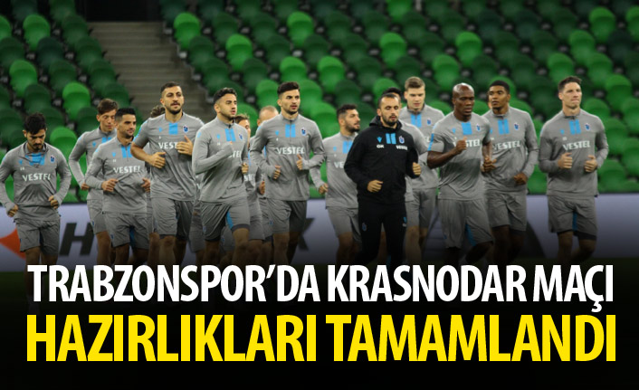 Trabzonspor'da Krasnodar maçı hazırlıkları tamamlandı