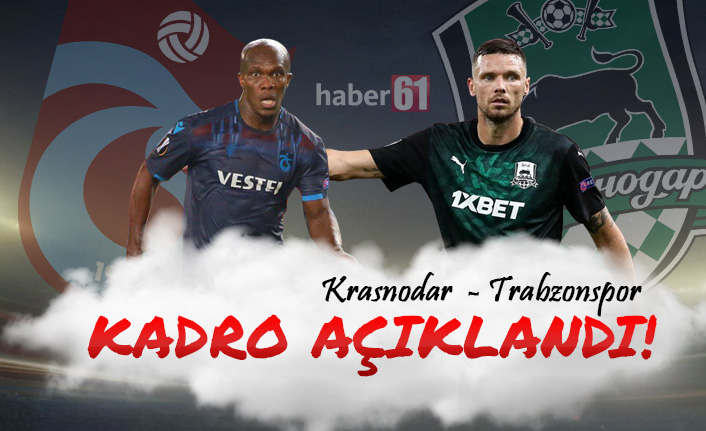 Trabzonspor'un Krasnodar 11'i açıklandı