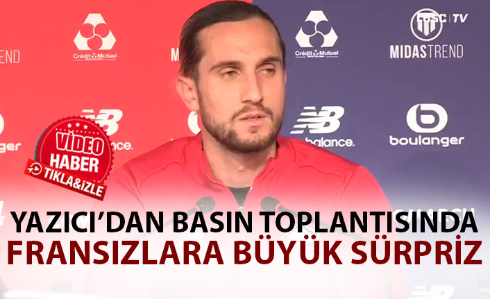 Yusuf Yazıcı'dan basın toplantısında Fransızca sözler!