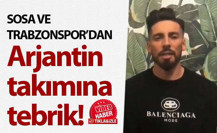 Trabzonspor'dan Estudiantes'e tebrik