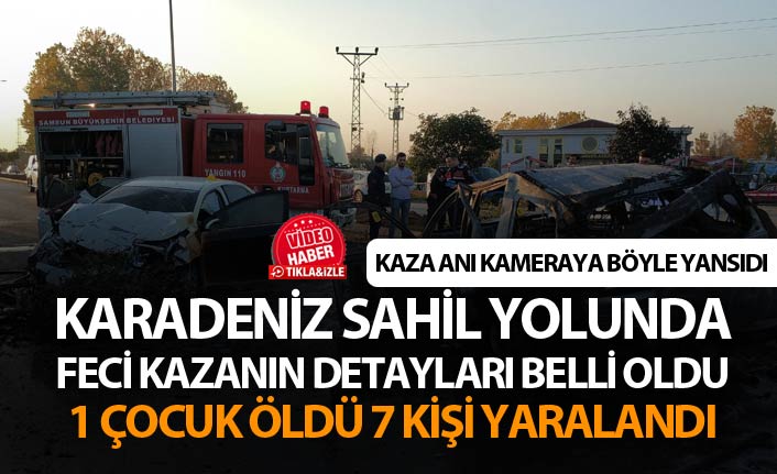 Karadeniz Sahil Yolunda feci kazanın detayları belli oldu - 1 ölü 7 yaralı