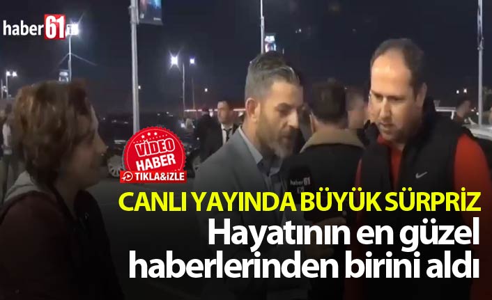 Canlı yayında büyük sürpriz, Hayatının en güzel haberlerinden birini aldı.