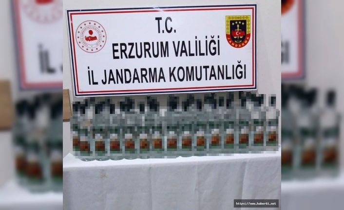 Jandarmadan kaçak içki operasyonu