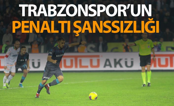 Trabzonspor'da Penaltı şanssızlığı