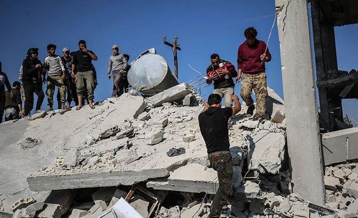 Rusya'nın İdlib'e hava saldırısında 4 sivil öldü, 10 sivil yaralandı