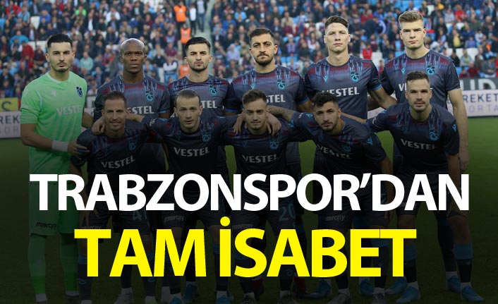 Trabzonspor'dan tam isabet