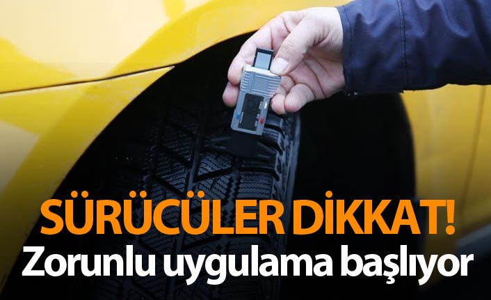 Zorunlu kış lastiği uygulaması başlıyor