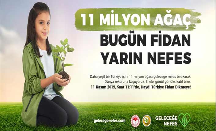 Ünlü sanatçılar "11 Milyon Fidan" klibinde buluştu