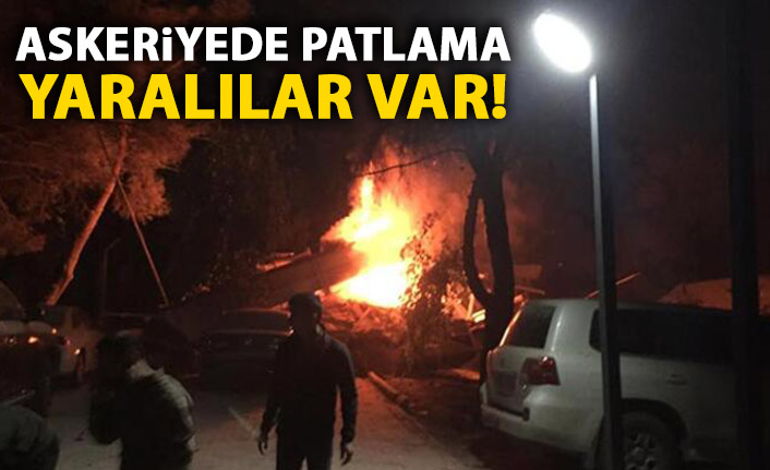 Askeriyede patlama! Yaralılar var!
