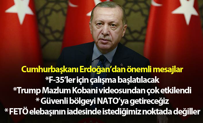Cumhurbaşkanı Erdoğan: "S400'ü bırakıp tamamen Patriot'a yönelmemiz gibi bir şey olamaz"