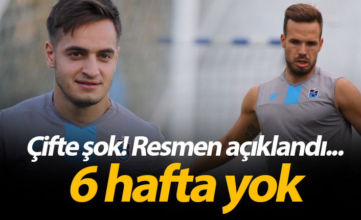 Trabzonspor'a çifte şok! Novak ve Yusuf...