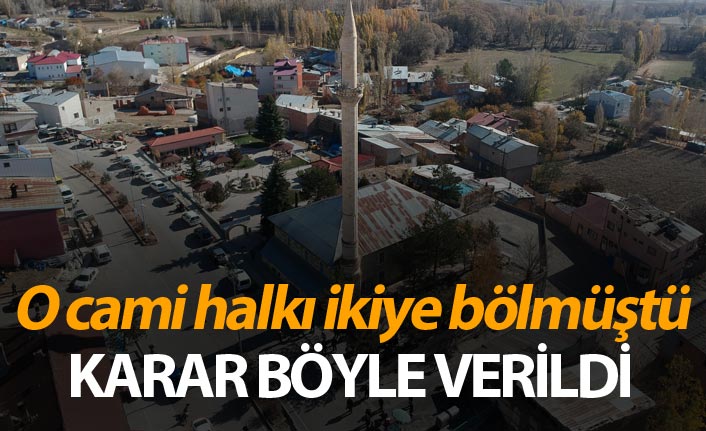 Bayburt'ta tartışma yaratan caminin kaderi böyle belirlendi