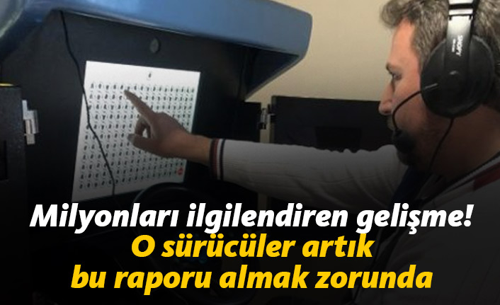 Ticari araç sürücüleri bu testten geçmek zorunda!