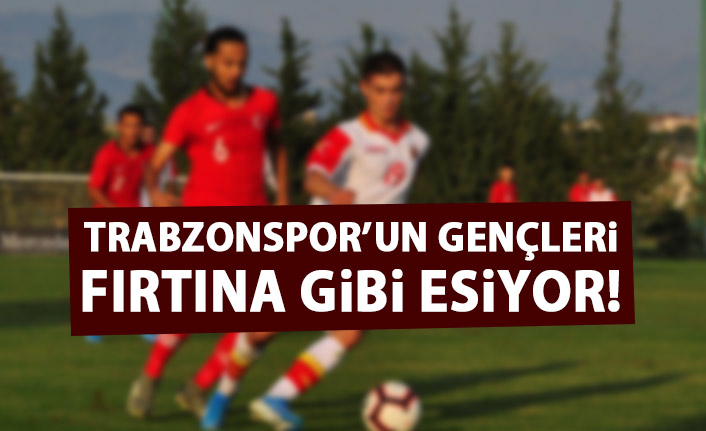 Trabzonspor'un genç yıldızları göz kamaştırıyor