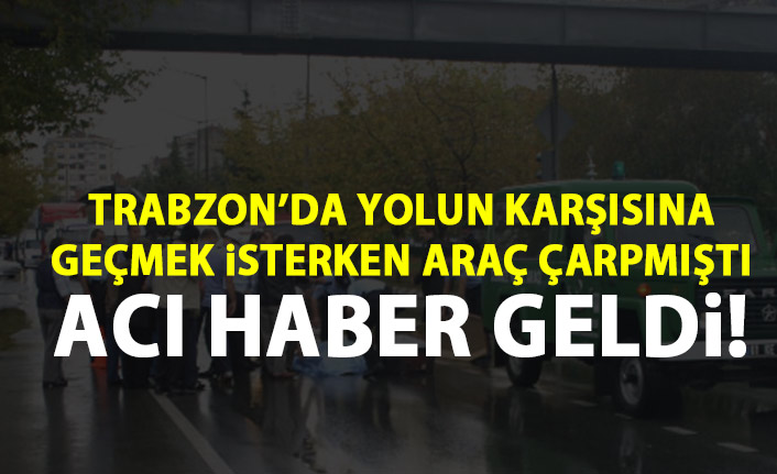 Trabzon'da kaza! 4 çocuk babası hayatını kaybetti!