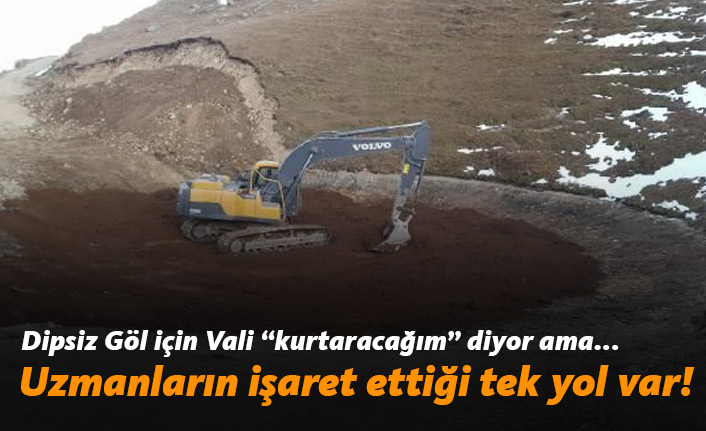 Dipsiz Göl'ün eski haline dönmesinin yolu: Kar