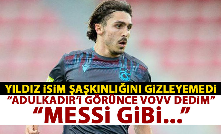 Yıldız futbolcu şaşkınlığı gizleyemedi: Abdulkadir Ömür’ü görünce VOV dedim!