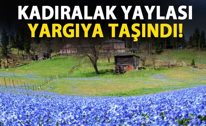 Kadıralak Yaylası yargıya taşındı