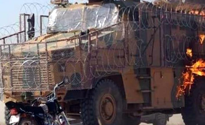 Suriye'de devriye atan Türk askerlerine teröristler molotof kokteyl ile saldırdı