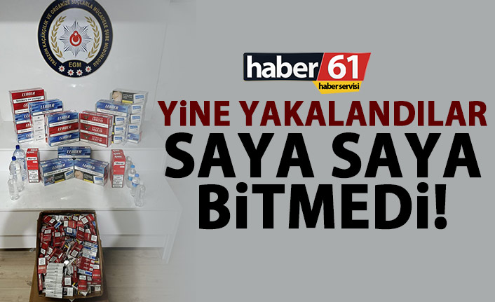 Yine Trabzon’da yakalandılar! Saya saya bitmedi!