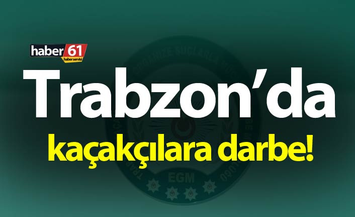 Trabzon’da işyerine operasyon: 657 paket kaçak sigara ele geçirildi