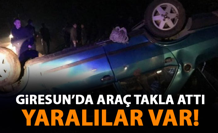 Giresun Espiye’de Korkutan Kaza: Takla Atan Otomobilde 4 Kişi Yaralandı