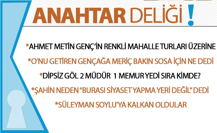 Anahtar Deliği 22.11.2019: Ahmet Metin Genç saha ziyaretlerini samimiyetle sürdürüyor
